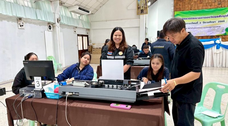 เข้าร่วมตรวจกระดาษคำตอบวัดผลสัมฤทธิ์ปลายภาคเรียนที่ 2 ปีการศึกษา 2568