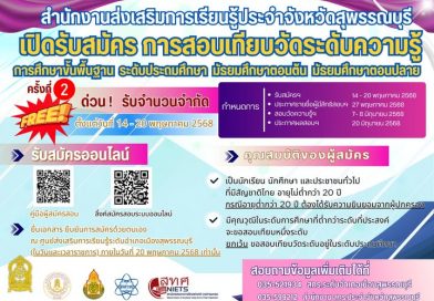 รับสมัครการสอบเทียบระดับการศึกษาด้วยวิธีการสอบเทียบระดับความรู้การศึกษาขั้นพื้นฐาน