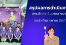 สรุปผลการดำเนินงาน เดือนเมษายน 2567